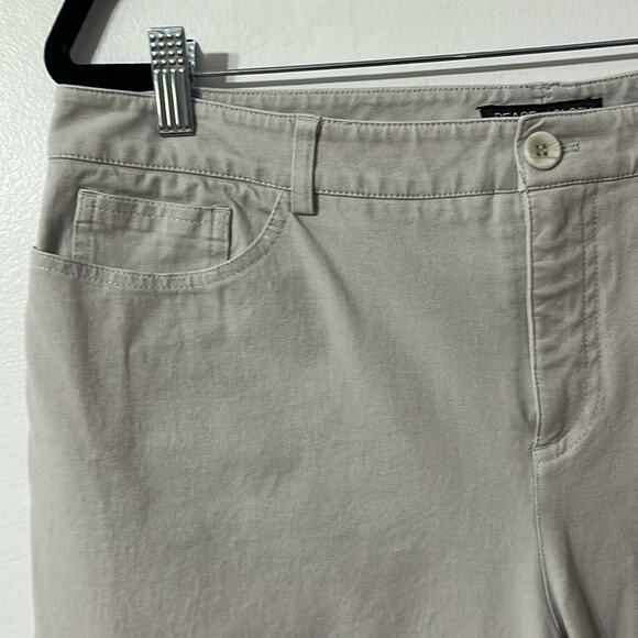 Peace of Cloth CASEY CROP JEAN - BLOSSOM TWILL in Frost (Light Grey) Size 14 - Picture 6 of 15